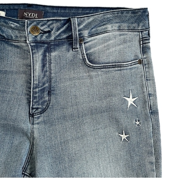 NYDJ Marilyn Embroidered Ankle Crop Jeans  | Size 12 | Lift Tuck Technology - Picture 8 of 16